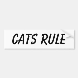 Cat bumper sticker