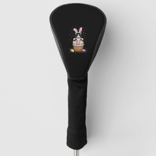 Cat Bunny Ears Eggs Meowy Easter Rabbit Lover Men Golf Head Cover