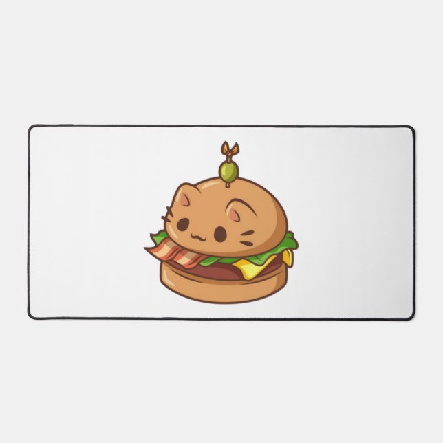 Cat Burger 2 Desk Mat (Front)