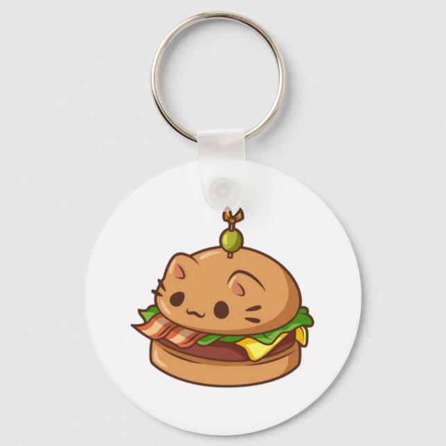 Cat Burger 2 Key Ring (Front)