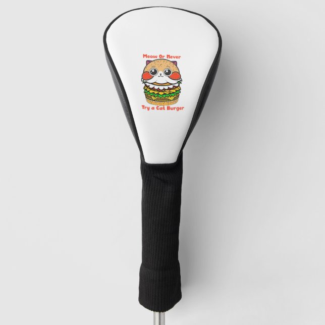 Cat Burger  Golf Head Cover (Front)