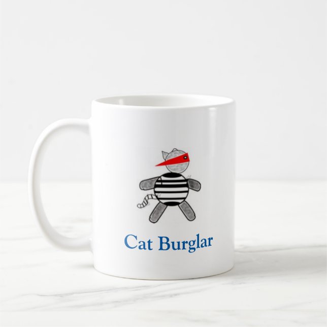 Cat Burglar Coffee Mug (Left)
