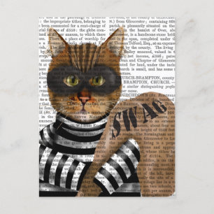 Cat Burglar Postcard
