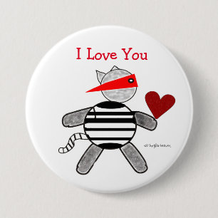 Cat Burglar Valentine Button