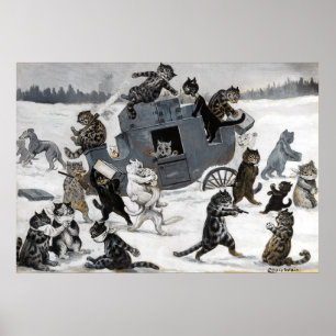 Cat Burglars, Louis Wain Poster
