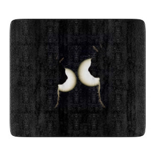 Cat Burglars Spotted Glass Cutting Board