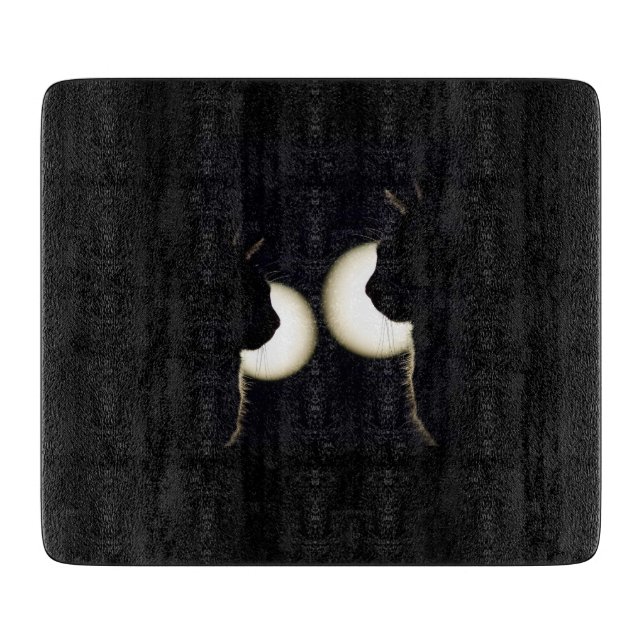 Cat Burglars Spotted Glass Cutting Board (Front)