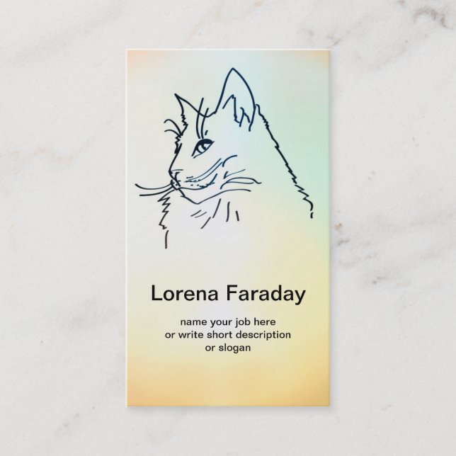 cat business card (Front)
