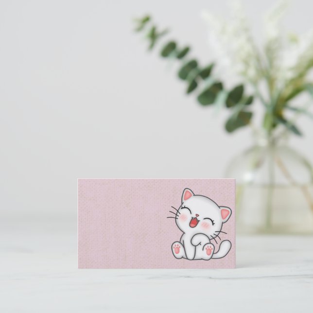 Cat Business Card (Standing Front)