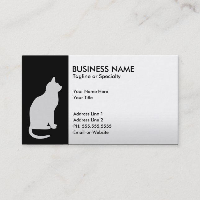 cat business card (Front)
