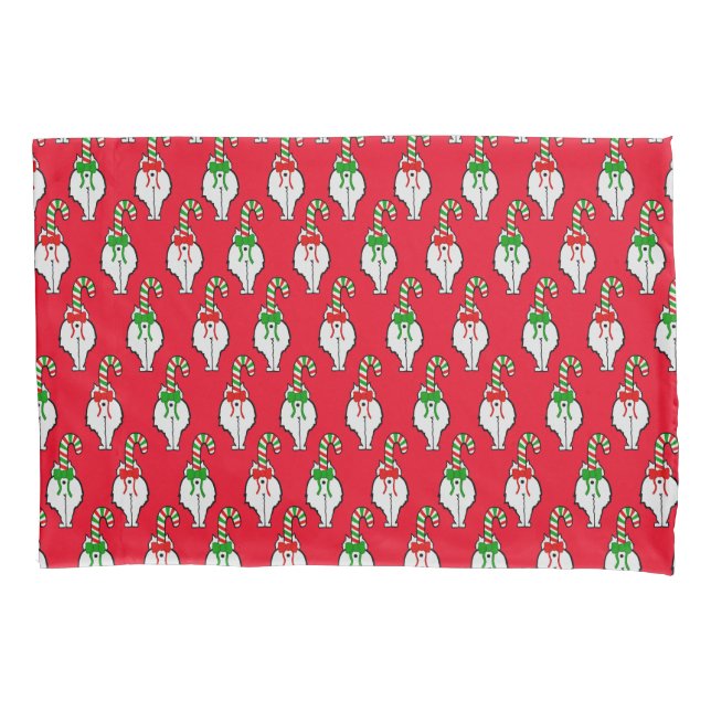 Cat Butt Christmas Pillowcase (Front)