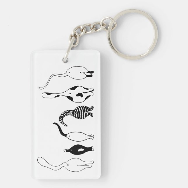 Cat Butts Key Ring (Back)