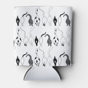 Cat Butts Pattern Can Cooler