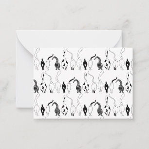 Cat Butts Pattern Card