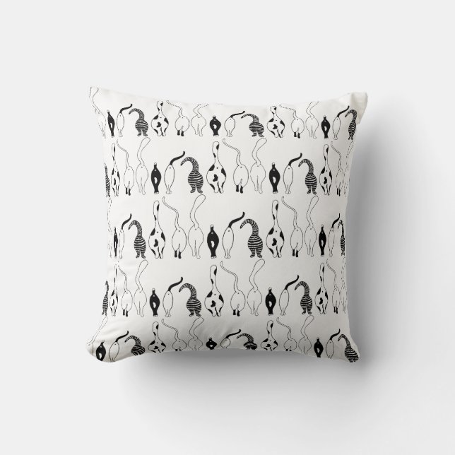Cat Butts Pattern Cushion (Front)