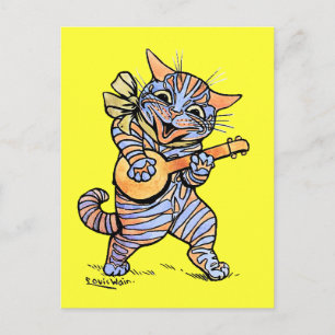 Cat by Louis Wain Postcard