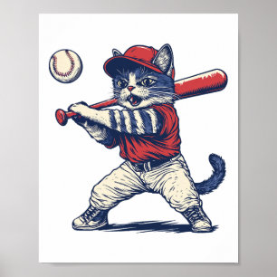 Cat Bysebyll Funny Graphic Poster