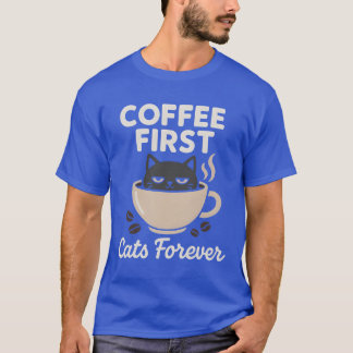 Cat Caf Staff Coffee Purrista Cat Lover Barista fr T-Shirt