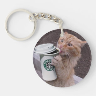 Cat Cafe Key Ring