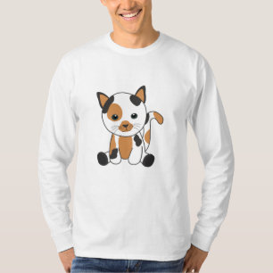 Cat Calico Tri-color Kittens Cute Cats T-Shirt