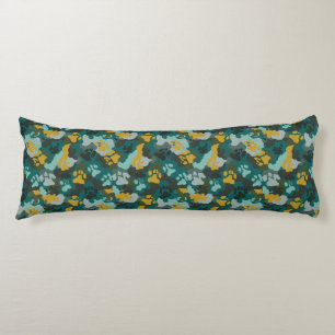 Cat Camouflage Garden Home Decoration Floral Down  Body Cushion