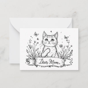 Cat card for mom.