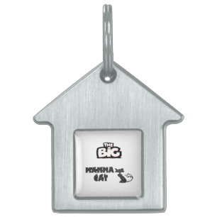 Cat cards black and white design pet ID tag