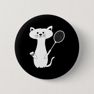 Cat Cat Badminton Shuttle For Men Women Kids 6 Cm Round Badge