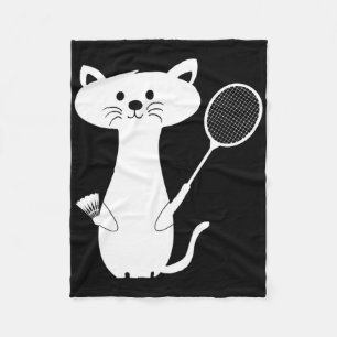 Cat Cat Badminton Shuttle For Men Women Kids Fleece Blanket