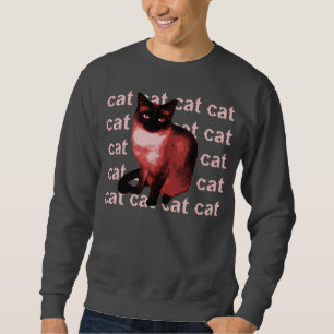 cat cat cat cat sweatshirt