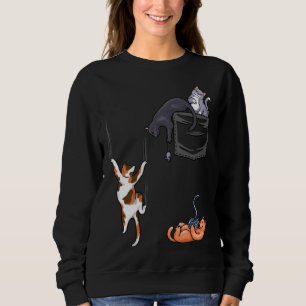 Cat Cat Cat Pocke Cat Sweatshirt