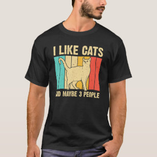 Cat Cat  For Men Women Animal Introvert T-Shirt