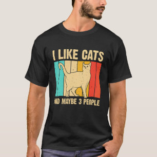 Cat Cat  For Men Women Animal Introvert T-Shirt