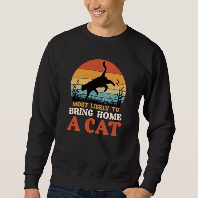 cat cat  kittens hangover sweatshirt (Front)