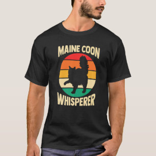 Cat  Cat Mum Dad Fur Parent Maine Coon Whisperer T-Shirt