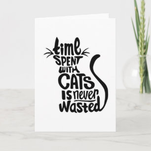 Cat Cats Animal Cat Lover Kitten Cute Funny Gift Card