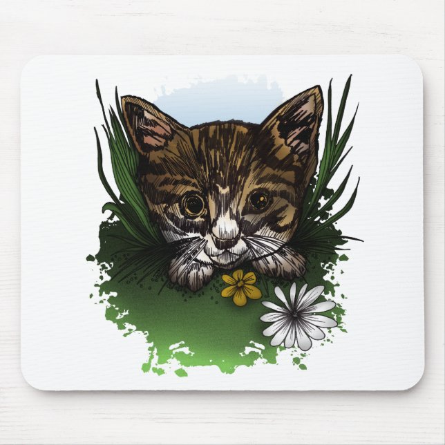 cat,cats,kittens,pets,animals,wildlife,cute,adorab mouse pad (Front)