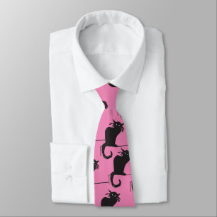 Cat Cats Lady Tie