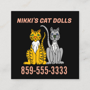 CAT CATS SQUARE BUSINESS CARDS