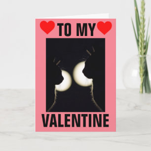 CAT CATS VALENTINE'S DAY I LOVE YOU CARDS