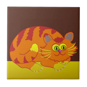 Cat Ceramic Tile