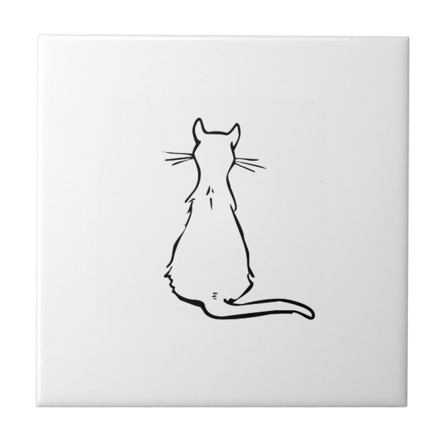 Cat Ceramic Tile (Front)