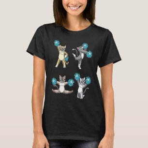 Cat Cheerleading Squad Cheerleader Cheer Flyer T-Shirt