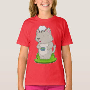 Cat Chef Bowl Cook T-Shirt