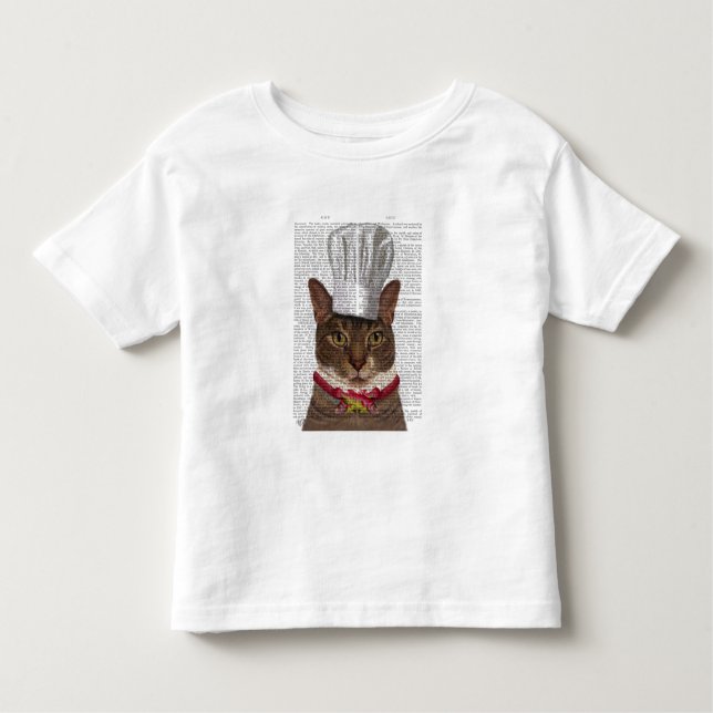 Cat Chef Toddler T-Shirt (Front)