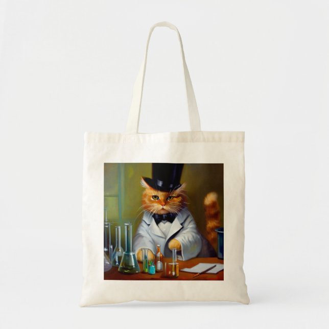 Cat Chemist  Tote Bag (Front)