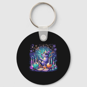 Cat Chemistry Science Lover Funny Chemist Student Key Ring