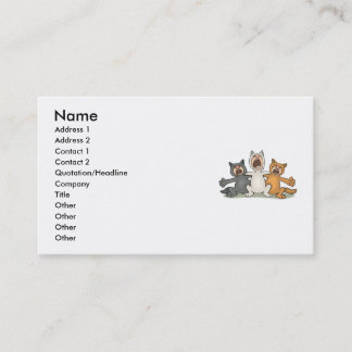 Cat Choir Business Card