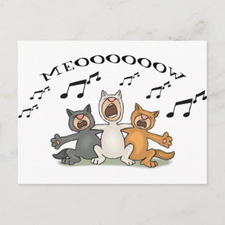 Cat Choir Postcard
