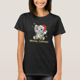 Cat Christmas Animals Cute Cats Meowy Catmas 3 T-Shirt